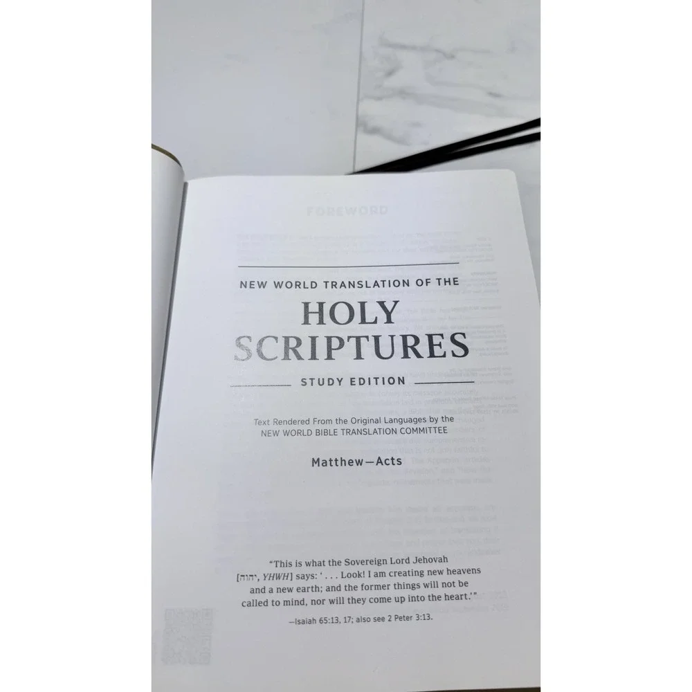 New World Translation of the Holy Scriptures Study Edition (Matthew-Acts)